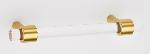 AlnoA860_35Contemporary Acrylic Cabinet Pull 3-1/2 in. CtC 