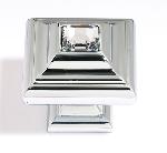 AlnoC213Swarovski Clear Crystal Square Cabinet Knob 1-1/4 in.